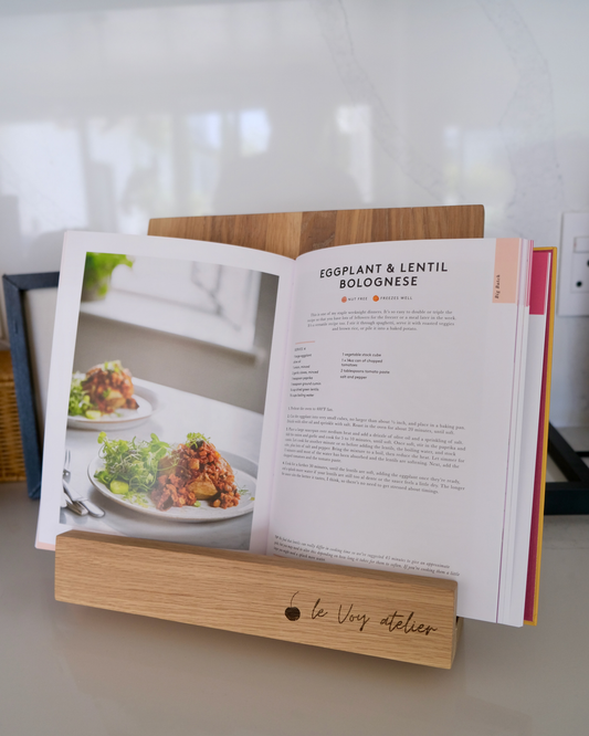 Recipe Book Stand – Handcrafted Wooden Stand | le Voy Atelier