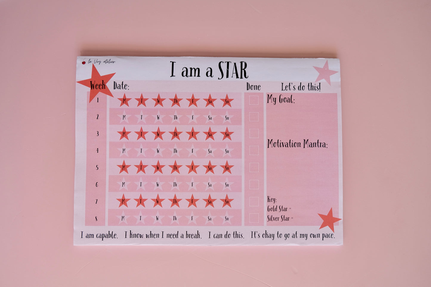Star Chart For Grown Ups