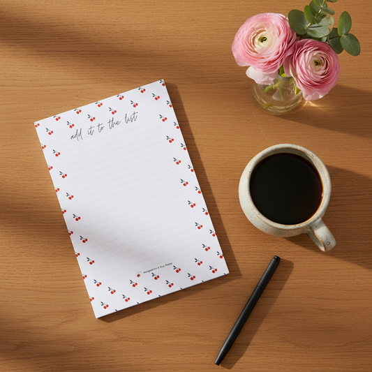 Cherry Notepad Lifestyle