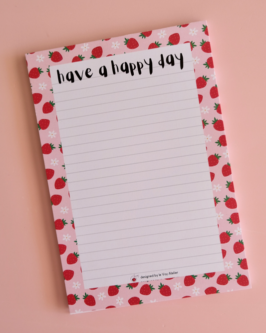 Strawberry Notepad