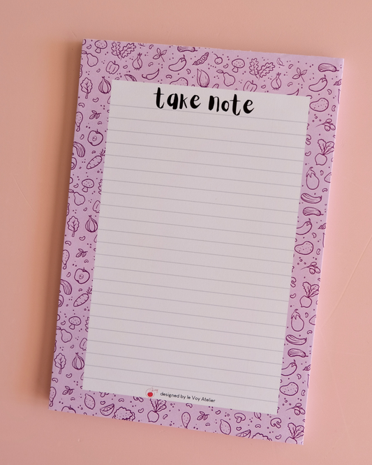 Veggie Harvest Notepad